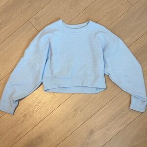 AS Revival Women's Cropped Light Blue Sweater